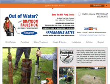 Tablet Screenshot of graydonfaulstickplumbing.com